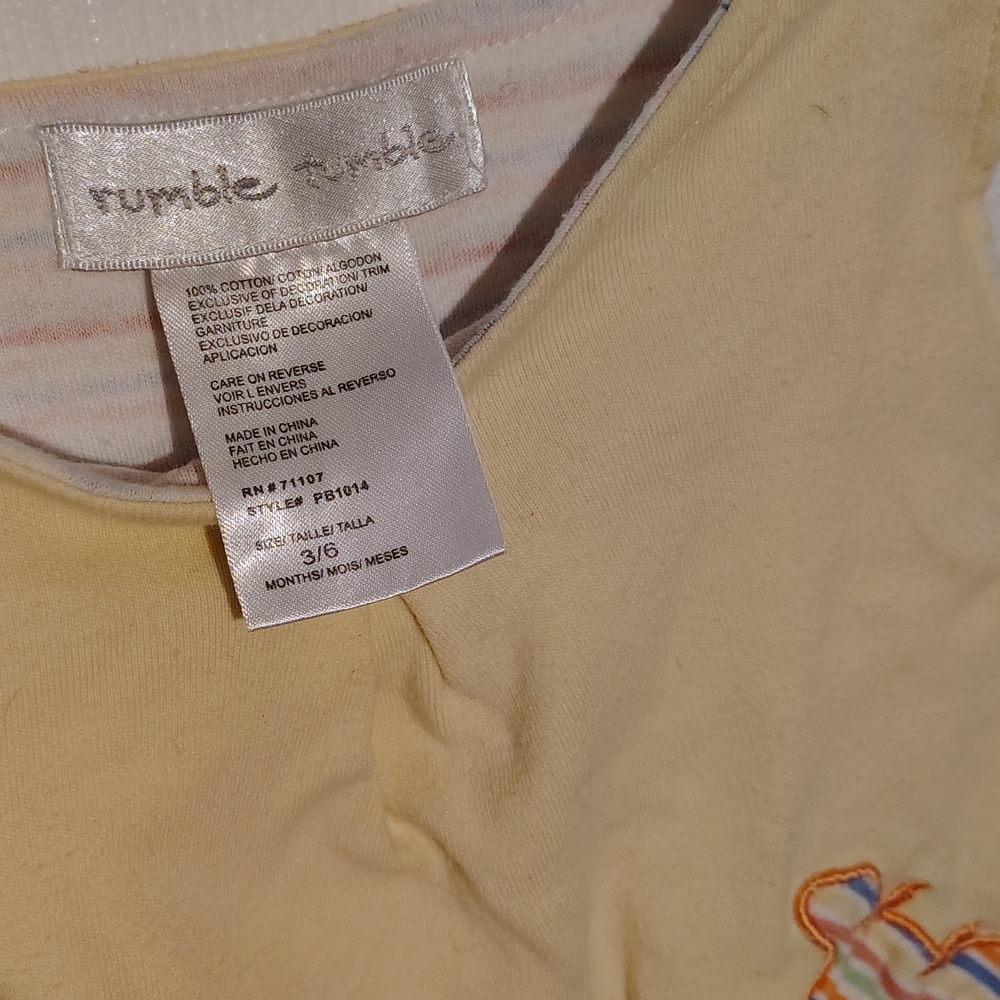Yellow Kids Bodysuit